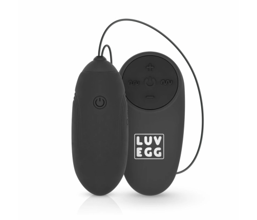 LUV EGG Black Wireless Silicone Intimate Device with 10 Modes