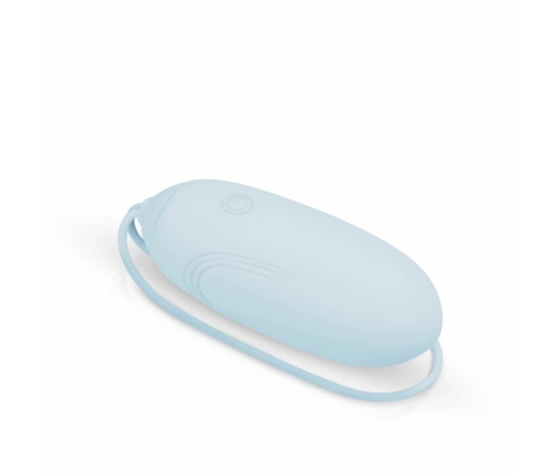 LUV EGG Blue Remote-Controlled Silicone Intimate Egg, 12 Modes, Waterproof
