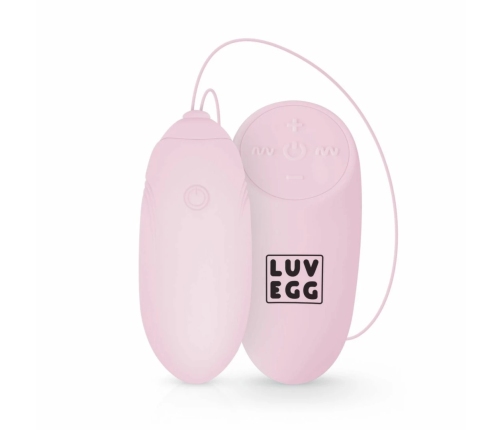LUV EGG Pink Wireless Silicone Vibration System, 12 Modes, Waterproof