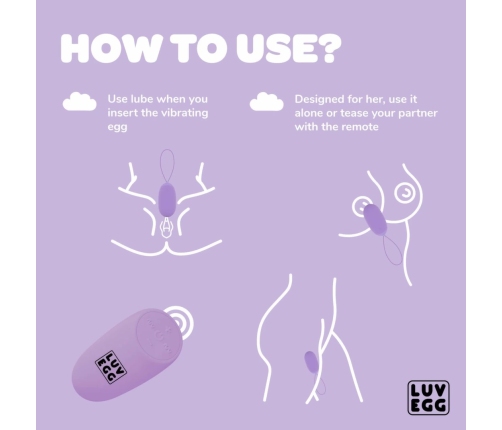 Easytoys Luv Egg XL Purple - Remote-Controlled Silicone Intimate Device