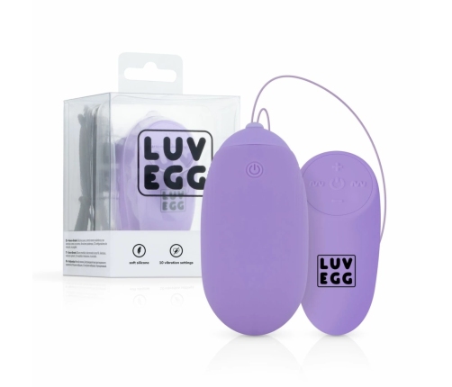 Easytoys Luv Egg XL Purple - Remote-Controlled Silicone Intimate Device