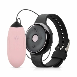LUV EGG Pink Wireless Silicone Intimate Device with Watch Remote