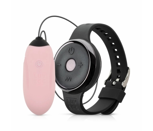 LUV EGG Pink Wireless Silicone Intimate Device with Watch Remote