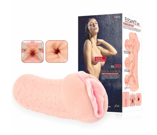 Kokos Elegance 3 Intimate Machine - Medium, Ribbed Texture, Ergonomic Grip