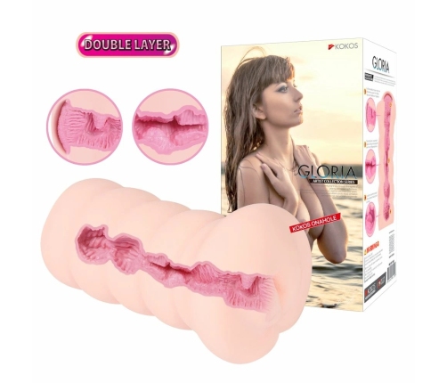 Gloria Compact Intimate Machine Soft Touch Ribbed Sleeve 12.5 cm