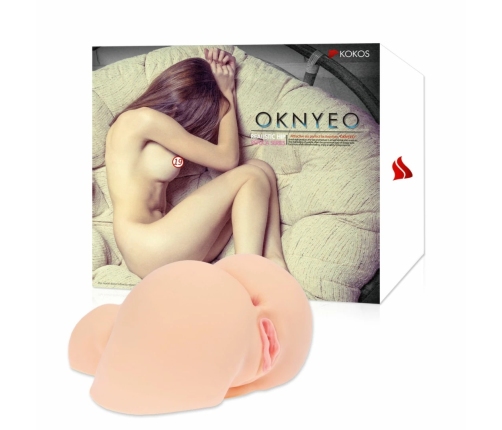 Oknyeo Personal Pleasure Device Dual-Entry Anatomical Model, Compact Size