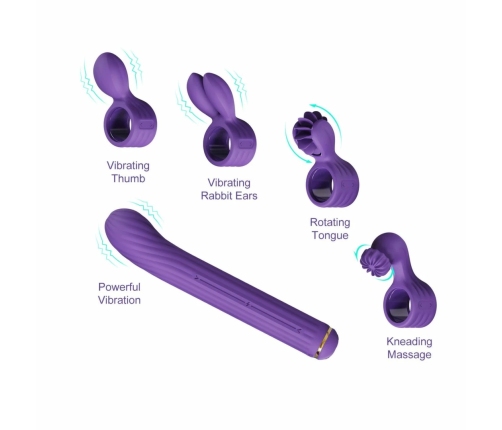OTOUCH Magic Stick S1 Purple - Modular Intimate Machine with 4 Attachments