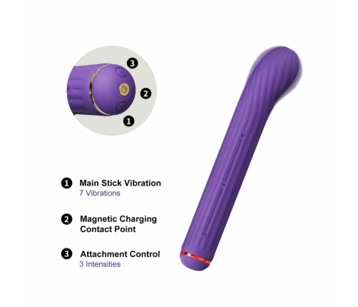 OTOUCH Magic Stick S1 Purple - Modular Intimate Machine with 4 Attachments