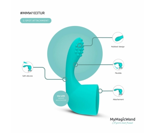 MyMagicWand Turquoise G-Spot Silicone Accessory Attachment