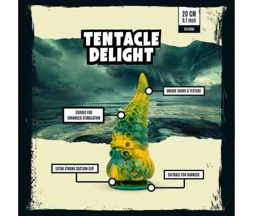 Mythical Mates Tentacle Delight Intimate Model Green-Yellow 22cm