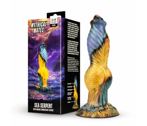 Mythical Mates Sea Serpent Large Thrusting Silicone Model, Suction Base