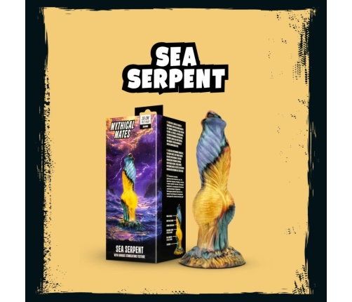 Mythical Mates Sea Serpent Large Thrusting Silicone Model, Suction Base