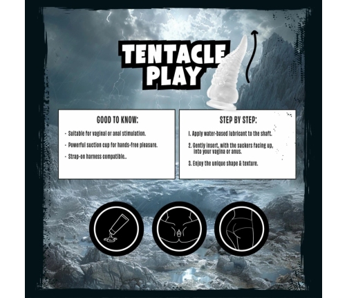 Mythical Mates Tentacle Play Jelly Intimate Machine 22cm Transparent