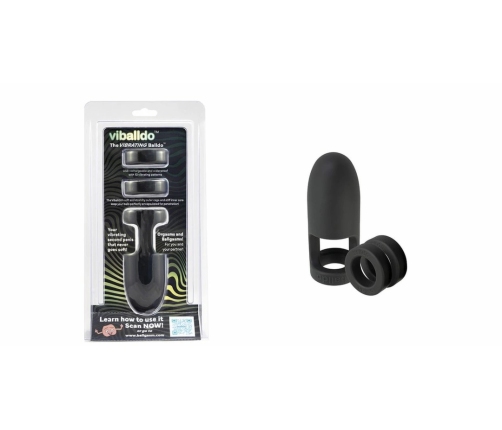 Viballdo Viballdo™ Black - Vibrating Intimate Device with Adjustable Fit