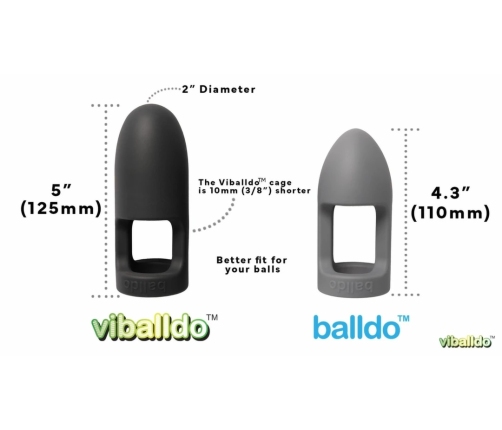 Viballdo Viballdo™ Black - Vibrating Intimate Device with Adjustable Fit