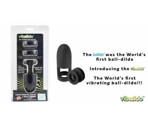 Viballdo Viballdo™ Black - Vibrating Intimate Device with Adjustable Fit