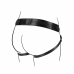 No-Parts Taylor Adjustable Strap-On Harness Double O-Ring System, Black