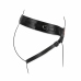 No-Parts Taylor Adjustable Strap-On Harness Double O-Ring System, Black