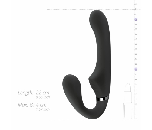 NO-PARTS Avery Strapless Vibrating Intimate Device 22cm Silicone Purple