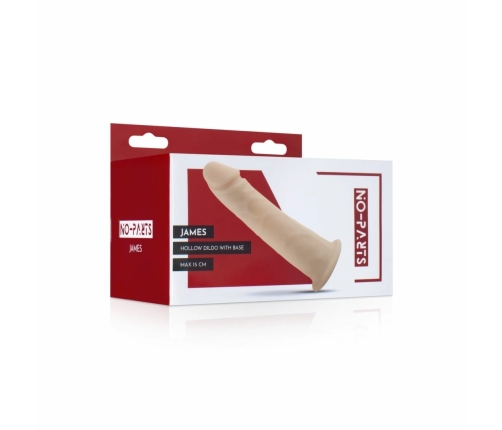 NO-PARTS James Silicone Hollow Intimate Device 15 cm - Flexible Design