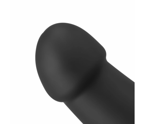 NO-PARTS Charlie Silicone Intimate Device 14.5 cm Black with Suction Base