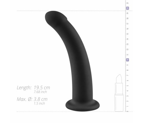 No-Parts Parker Intimate Silicone Model 19.5 cm Black Ergonomic Curve