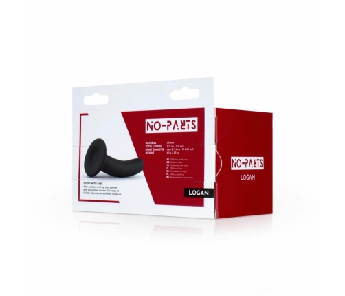 NO-PARTS Logan Model 13.5 cm Black Silicone Intimate Accessory
