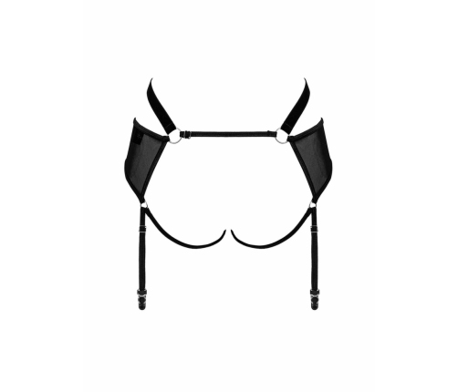 Obsessive Allunes Suspender Belt - Leopard Print, Adjustable Straps