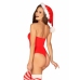 Obsessive Kissmas Body Red Adjustable Festive Lingerie S/M