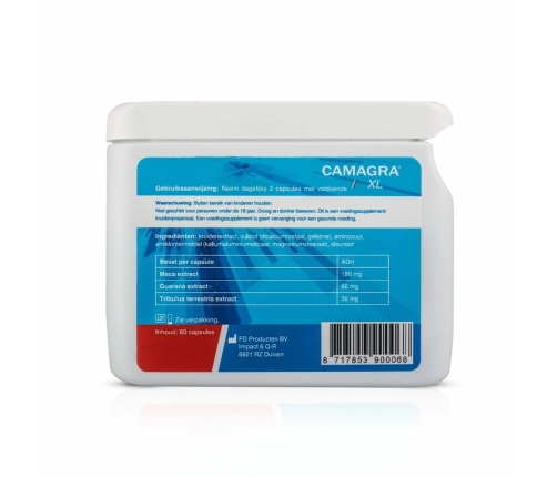 Camagra XL 60 kapsułek - Suplement diety z ekstraktami roślinnymi