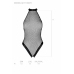 Passion Moonlight Bodysuit Black - Elegant Mesh Design, Open Detail