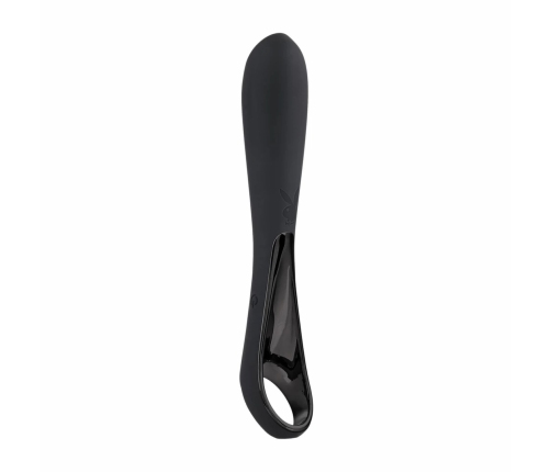 Evolved Ollo Black/Silver Intimate Massager with Ergonomic Handle