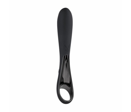 Evolved Ollo Black/Silver Intimate Massager with Ergonomic Handle