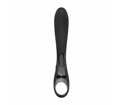 Evolved Ollo Black/Silver Intimate Massager with Ergonomic Handle