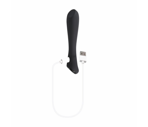Evolved Ollo Black/Silver Intimate Massager with Ergonomic Handle