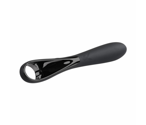 Evolved Ollo Black/Silver Intimate Massager with Ergonomic Handle