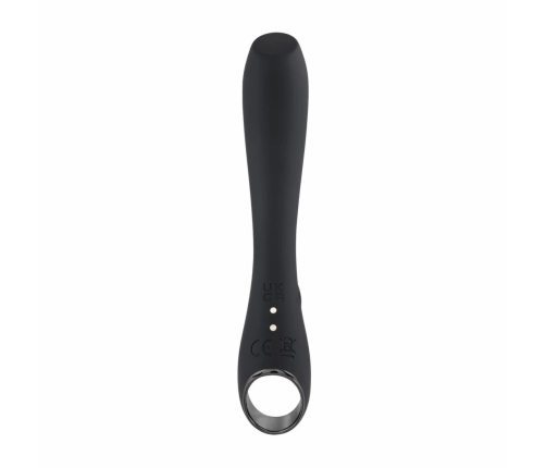 Evolved Ollo Black/Silver Intimate Massager with Ergonomic Handle