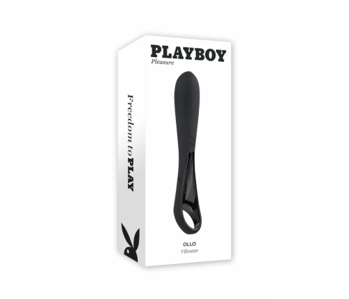Evolved Ollo Black/Silver Intimate Massager with Ergonomic Handle
