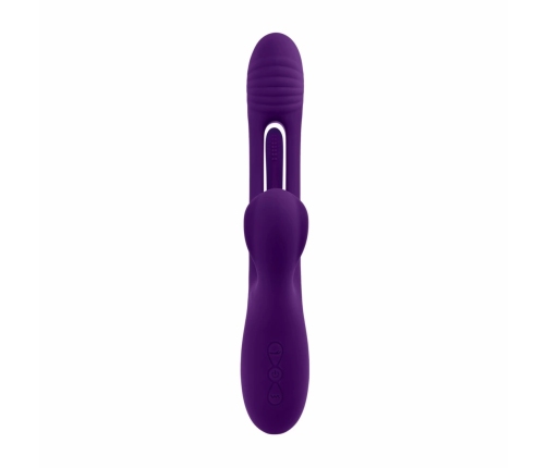 Evolved The Thrill Rechargeable Silicone Massager Purple, 14 Modes