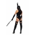Playboy Lingerie After Hours Set with Bodysuit, Belt & Bunny Ears S