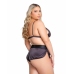 Playboy Lingerie Sparkling Bunny Set - Shiny 2-Piece Comfort Fit S/M