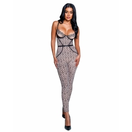 Playboy Lingerie Bunny Kiss Catsuit Adjustable Straps Black S/M