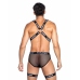 Playboy Lingerie Dark Room Adjustable Harness for Men with Metal Accents