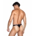 Playboy Lingerie Men’s Modal Gym Thong Black - Breathable Comfort Fit L