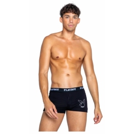 Playboy Mens Tuxedo Modal Boxer Black - Elegant Comfort Underwear