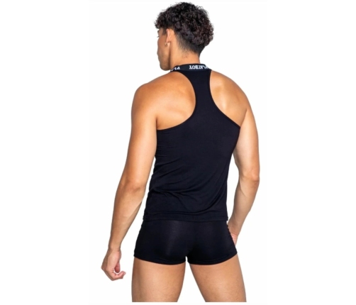 Playboy Mens Tuxedo Modal Boxer Black - Elegant Comfort Underwear