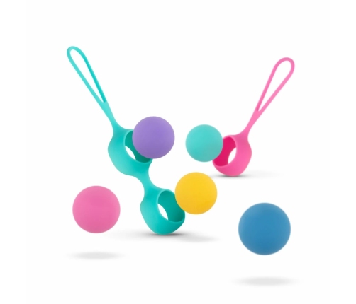Vita Kegel Ball Set - Multicolor Pelvic Floor Training System, Silicone