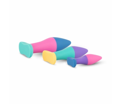 Koda Silicone Anal Training Set 3 Sizes Colorful Design