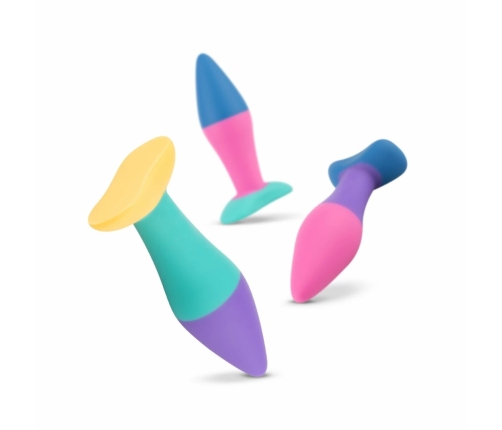 Koda Silicone Anal Training Set 3 Sizes Colorful Design