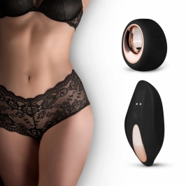 PantyRebel Vibrating BoyShort Intimate System Black Size M/L